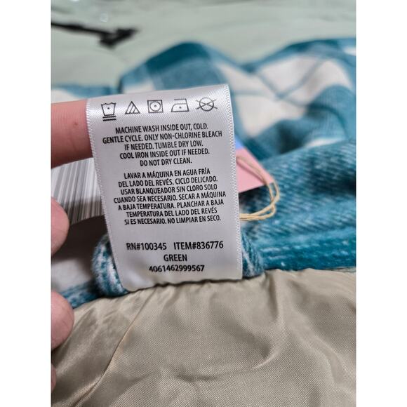 Serra large women's green and white shacket new with tags - Picture 7 of 10